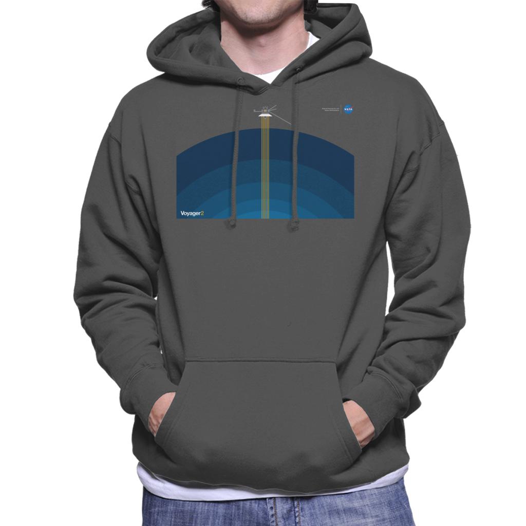 NASA Voyager2 Transmission Men's Hooded Sweatshirt-ALL + EVERY