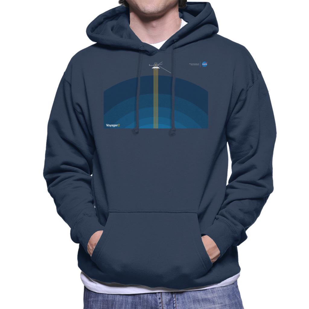 NASA Voyager2 Transmission Men's Hooded Sweatshirt-ALL + EVERY