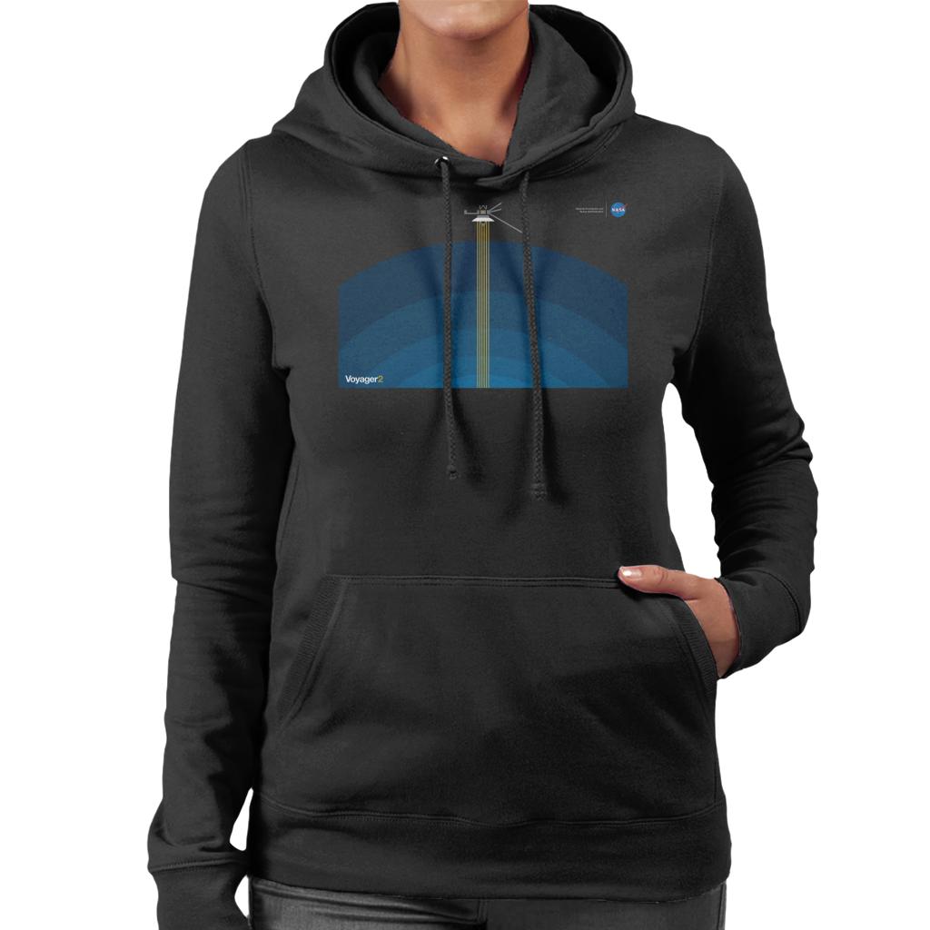 NASA Voyager2 Transmission Women's Hooded Sweatshirt-ALL + EVERY