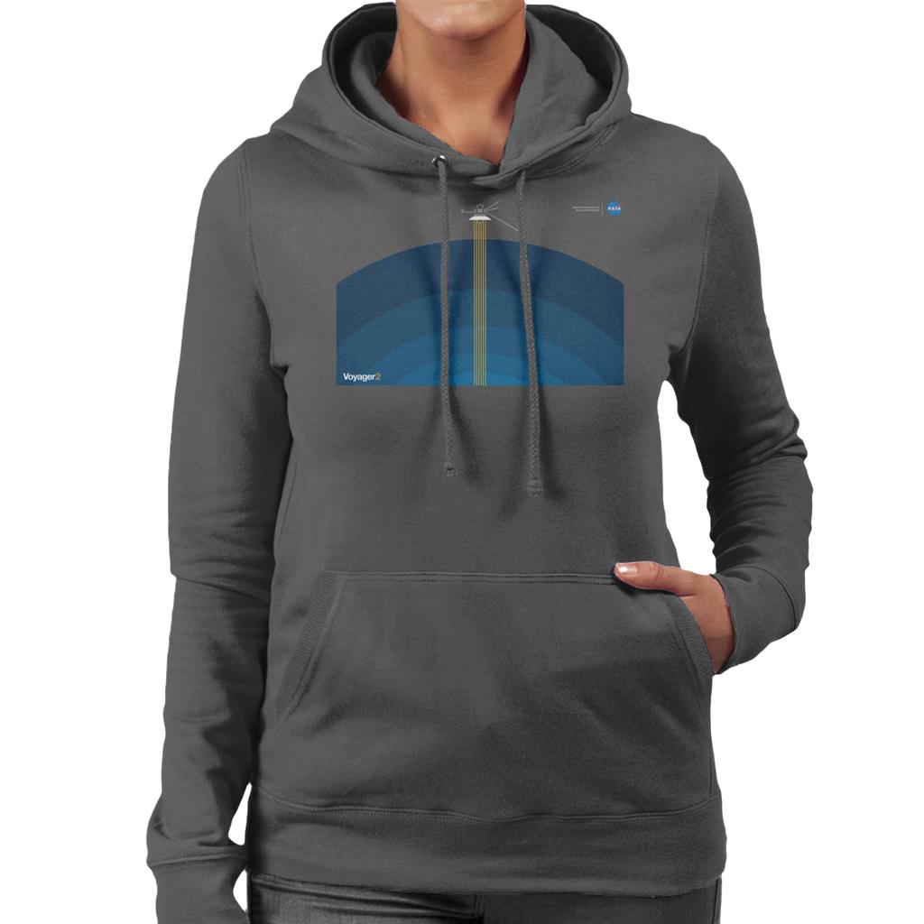 NASA Voyager2 Transmission Women's Hooded Sweatshirt-ALL + EVERY