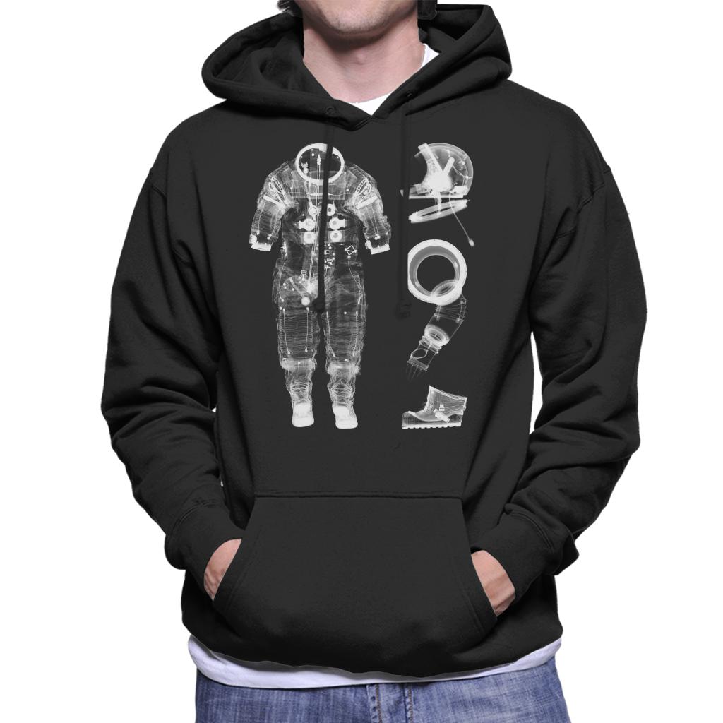 NASA Apollo 14 A7 L Pressure Suit X Ray Men's Hooded Sweatshirt-ALL + EVERY