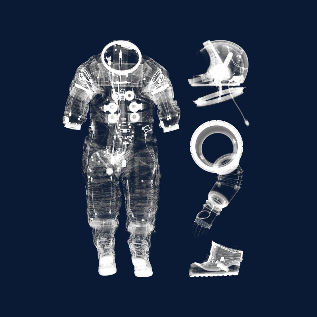 NASA Apollo 14 A7 L Pressure Suit X Ray Men's Sweatshirt-ALL + EVERY