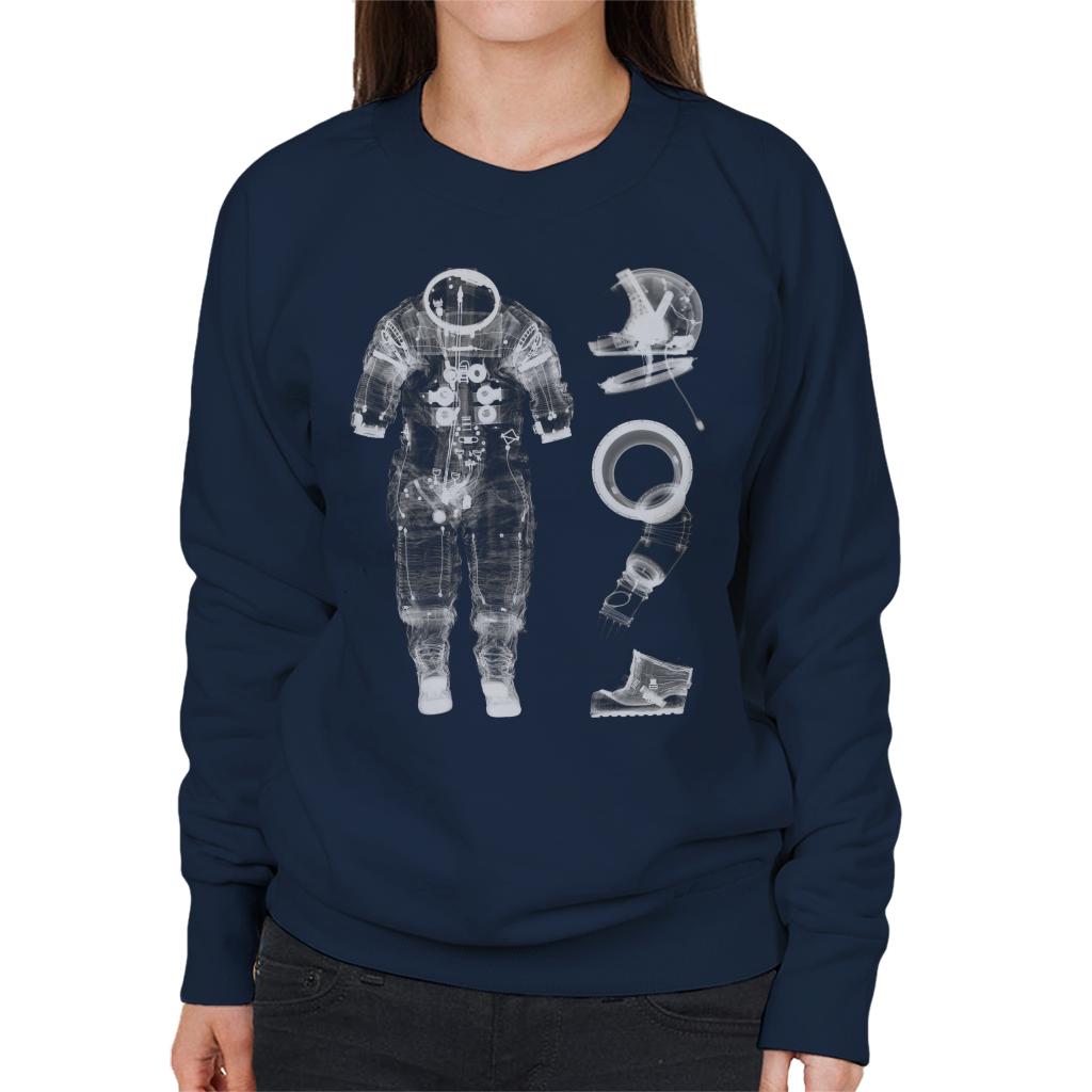 NASA Apollo 14 A7 L Pressure Suit X Ray Women's Sweatshirt-ALL + EVERY