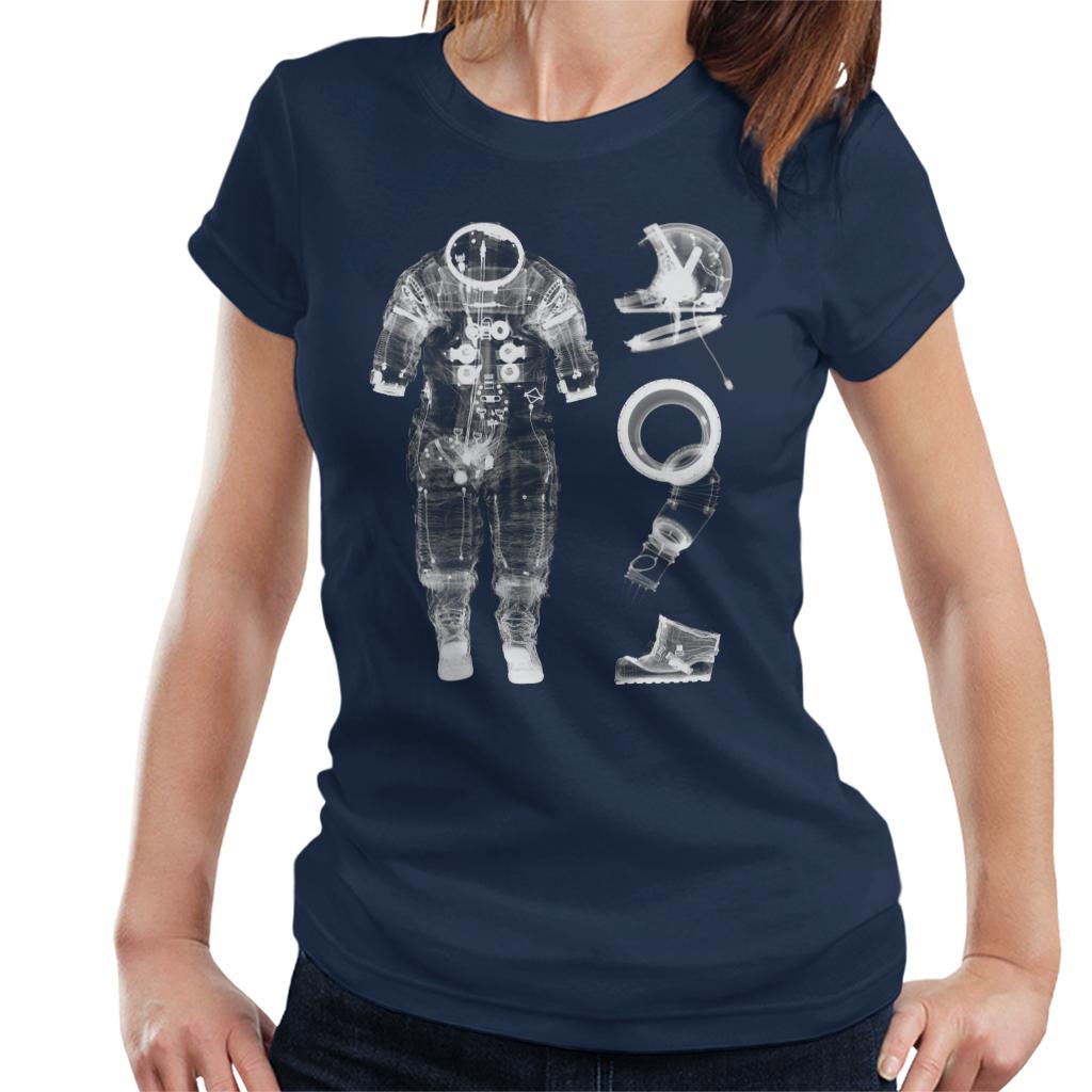 NASA Apollo 14 A7 L Pressure Suit X Ray Women's T-Shirt-ALL + EVERY