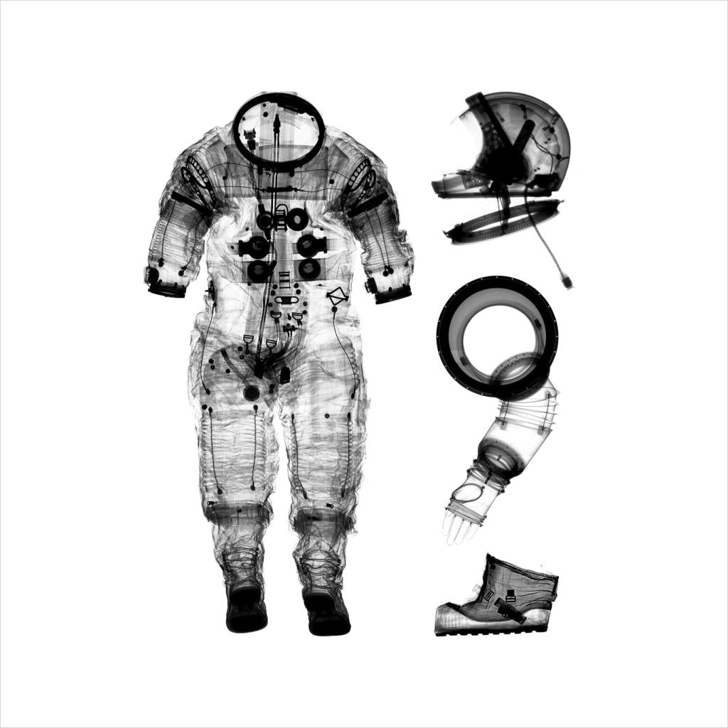 NASA Apollo 14 A7 L Pressure Suit Negative X Ray Men's T-Shirt-ALL + EVERY