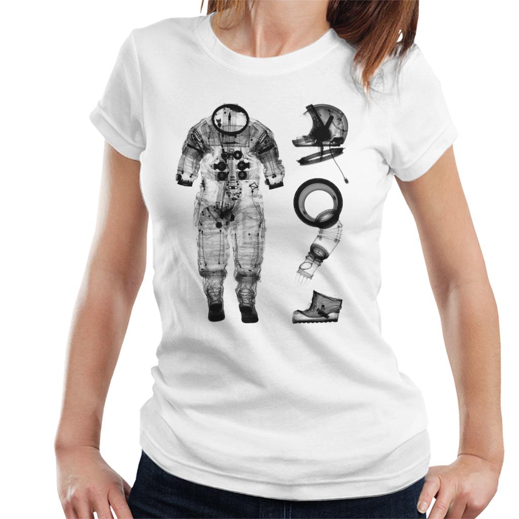 NASA Apollo 14 A7 L Pressure Suit Negative X Ray Women's T-Shirt-ALL + EVERY