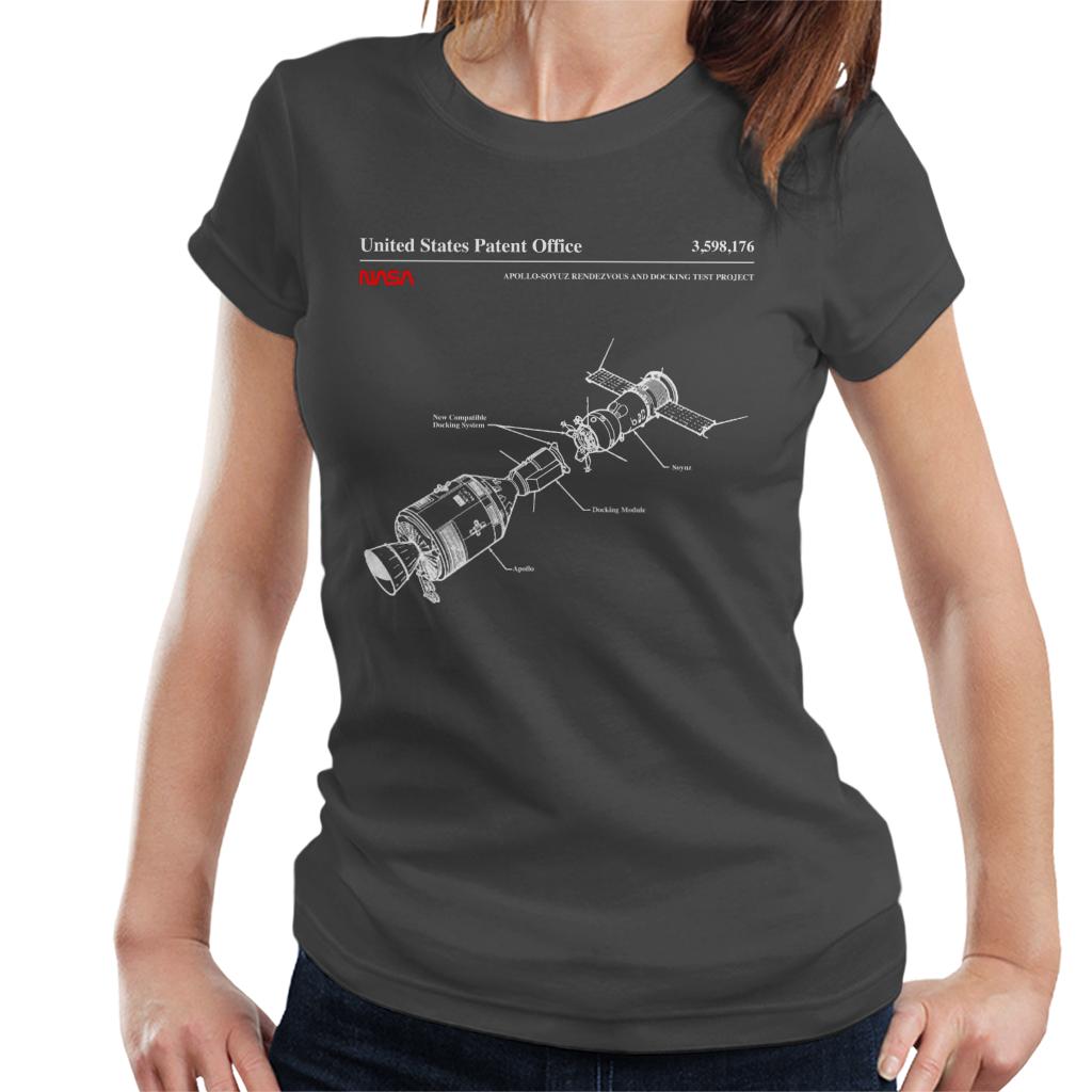 NASA Apollo Soyuz Docking Test Blueprint Women's T-Shirt-ALL + EVERY