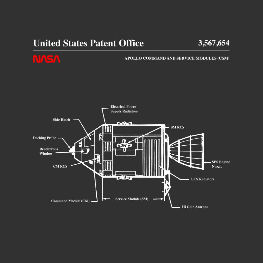 NASA Apollo Command Service Modules Blueprint Men's Sweatshirt-ALL + EVERY