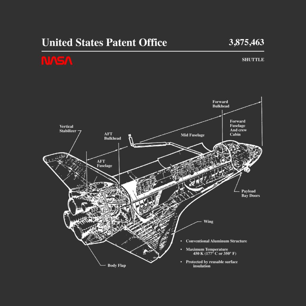 NASA Shuttle Structure Blueprint Kids T-Shirt-ALL + EVERY