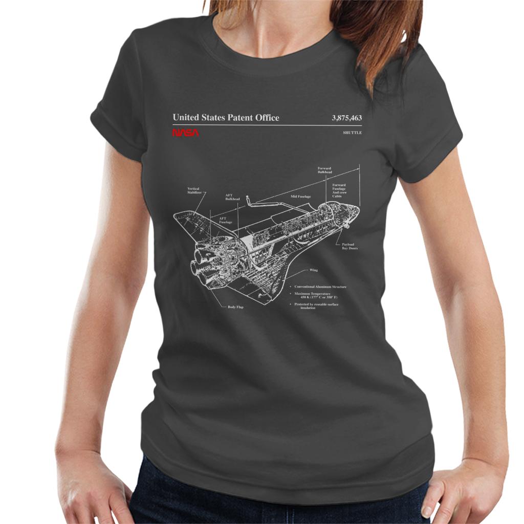 NASA Shuttle Structure Blueprint Women's T-Shirt-ALL + EVERY