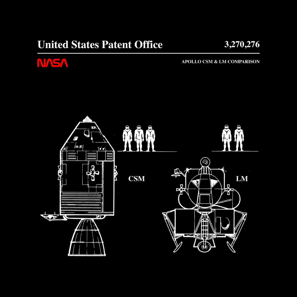 NASA Apollo CSM And LM Blueprint Women's T-Shirt-ALL + EVERY