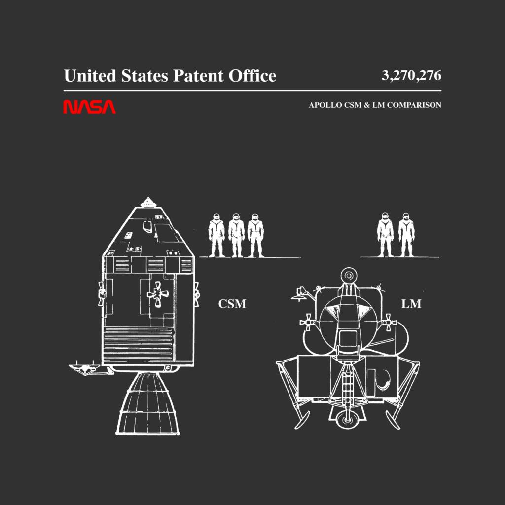 NASA Apollo CSM And LM Blueprint Men's T-Shirt-ALL + EVERY