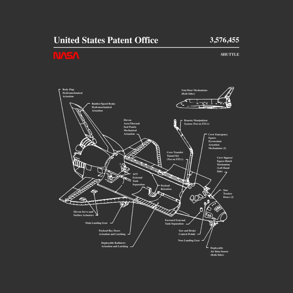 NASA Space Shuttle Blueprint Kids T-Shirt-ALL + EVERY