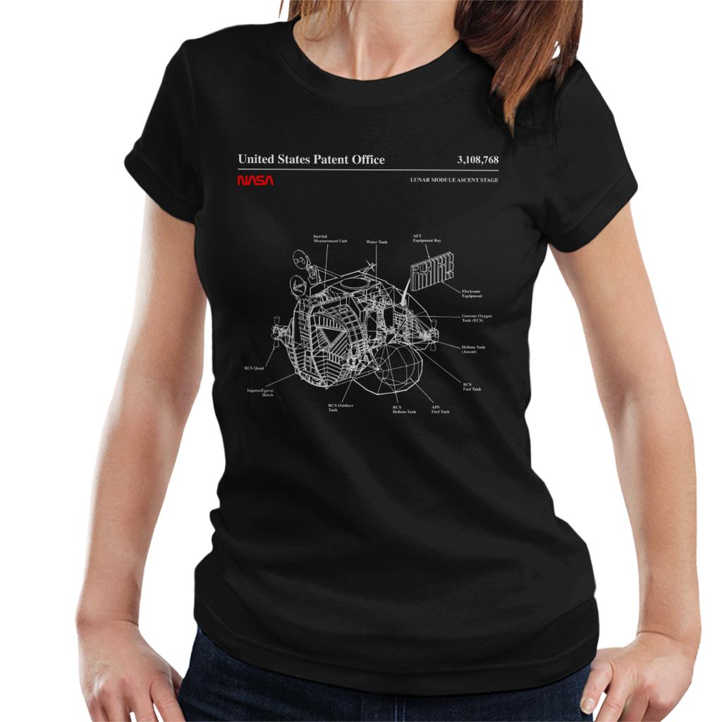 NASA Lunar Module Ascent Stage Blueprint Women's T-Shirt-ALL + EVERY