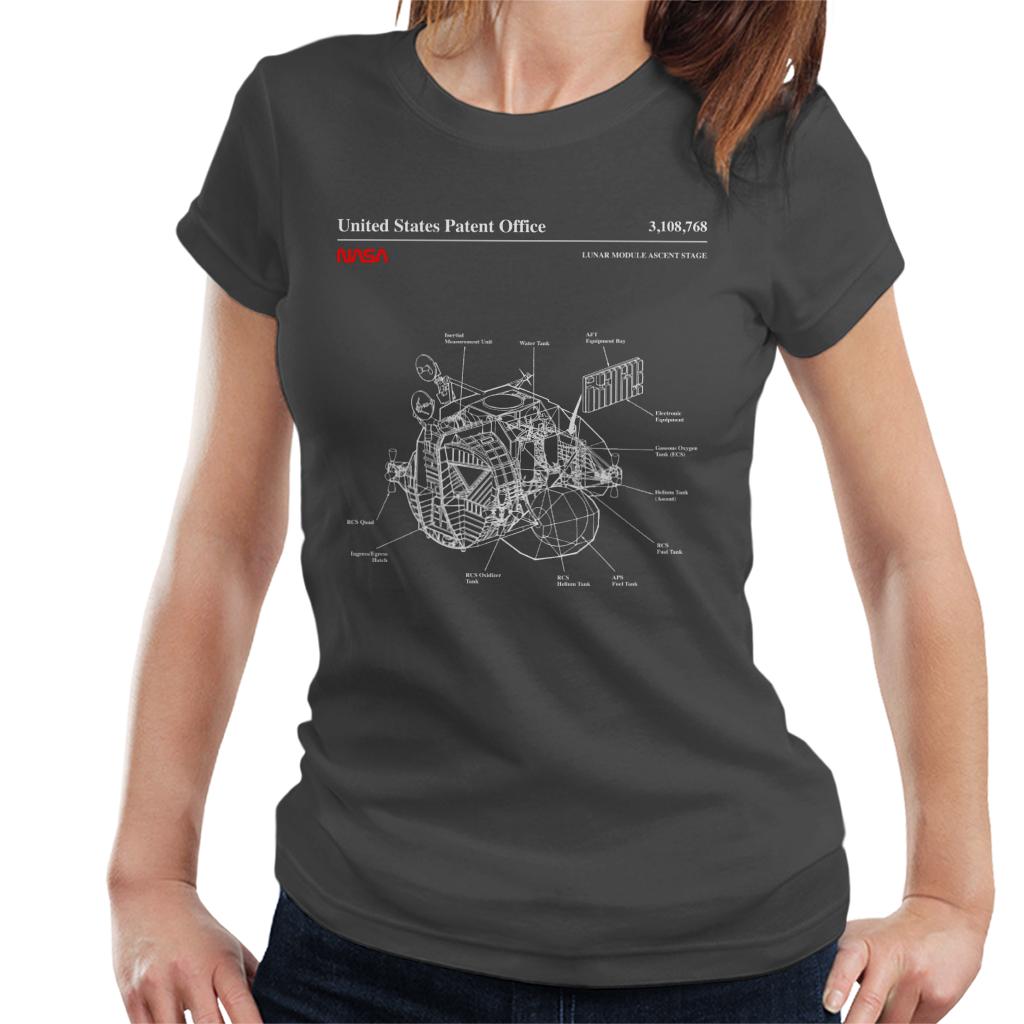 NASA Lunar Module Ascent Stage Blueprint Women's T-Shirt-ALL + EVERY