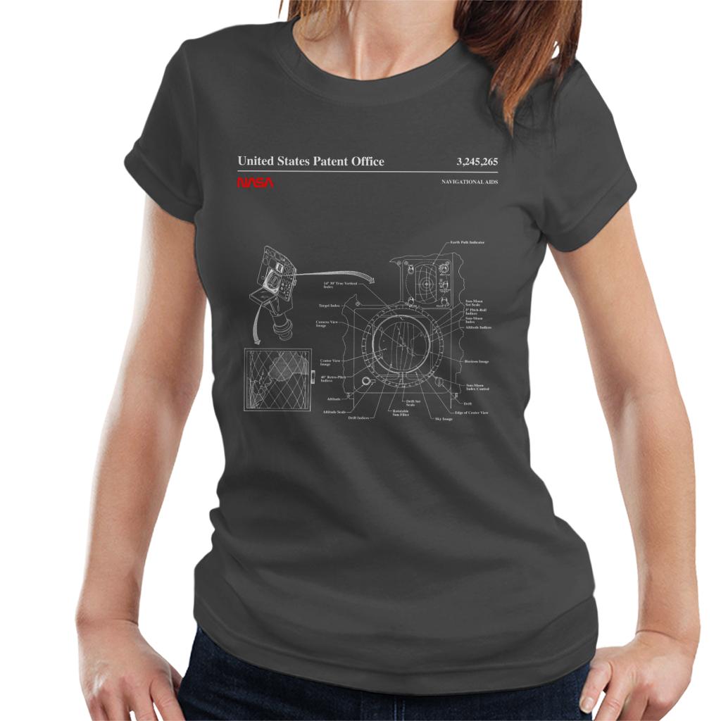 NASA Navigational Aids Blueprint Women's T-Shirt-ALL + EVERY