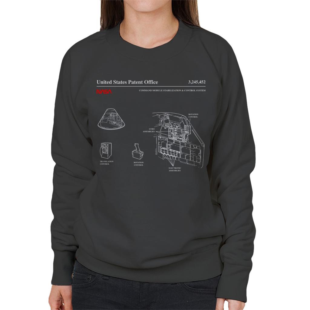 NASA Command Module Control System Blueprint Women's Sweatshirt-ALL + EVERY