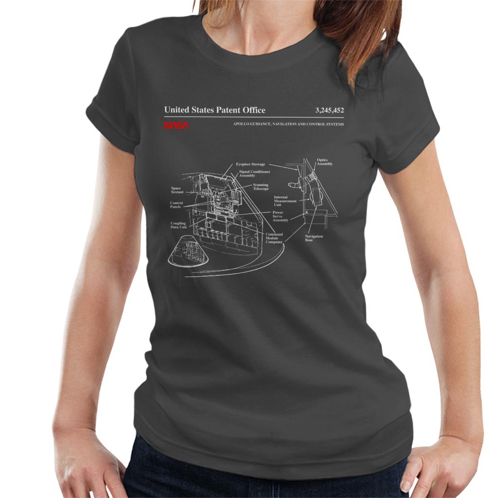 NASA Apollo Control Systems Blueprint Women's T-Shirt-ALL + EVERY