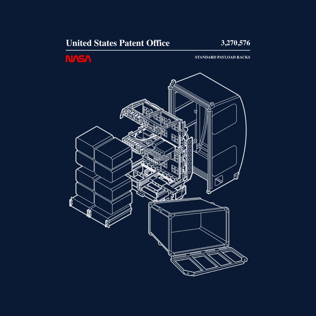 NASA Standard Payload Racks Blueprint Men's T-Shirt | All + Every – ALL ...