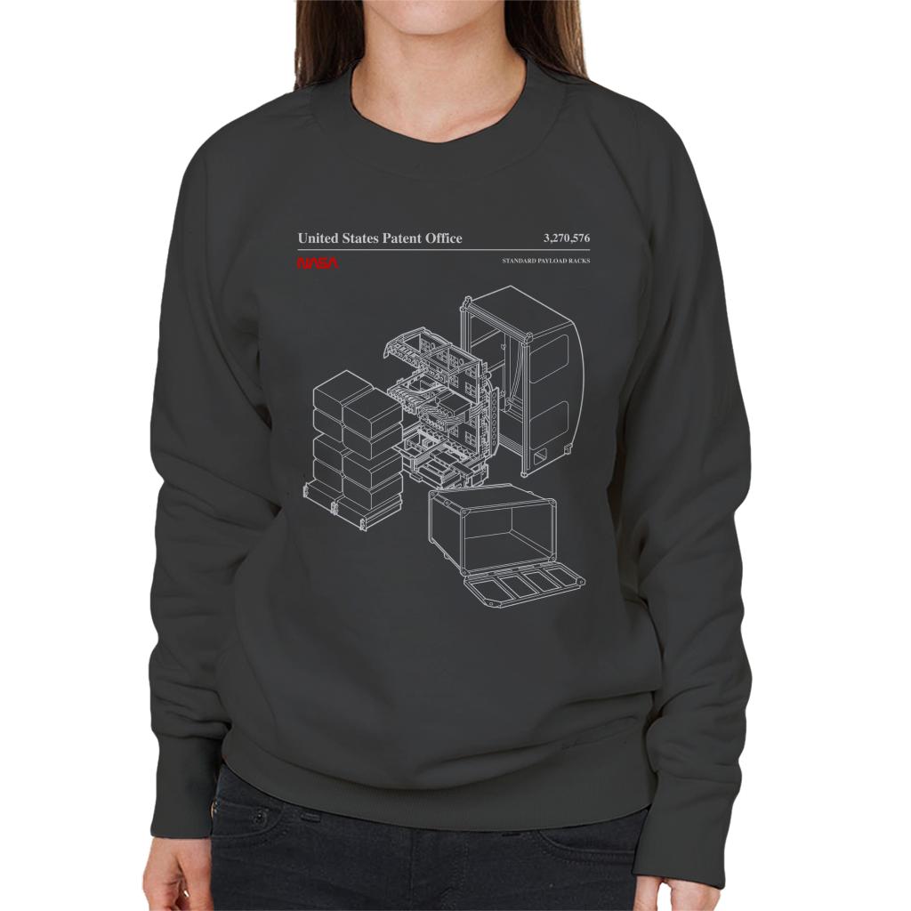 NASA Standard Payload Racks Blueprint Women's Sweatshirt-ALL + EVERY