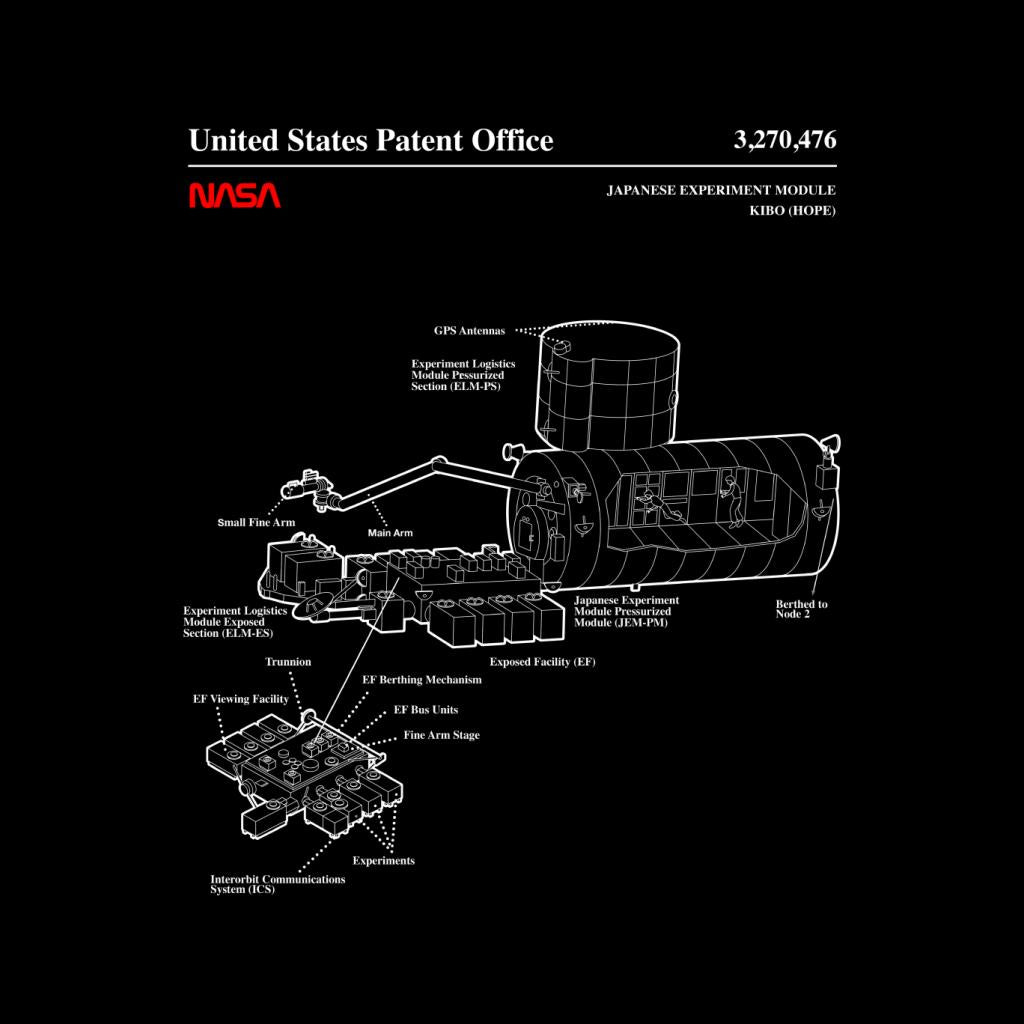 NASA Japanese Experiment Module Kibo Blueprint Kids Sweatshirt-ALL + EVERY