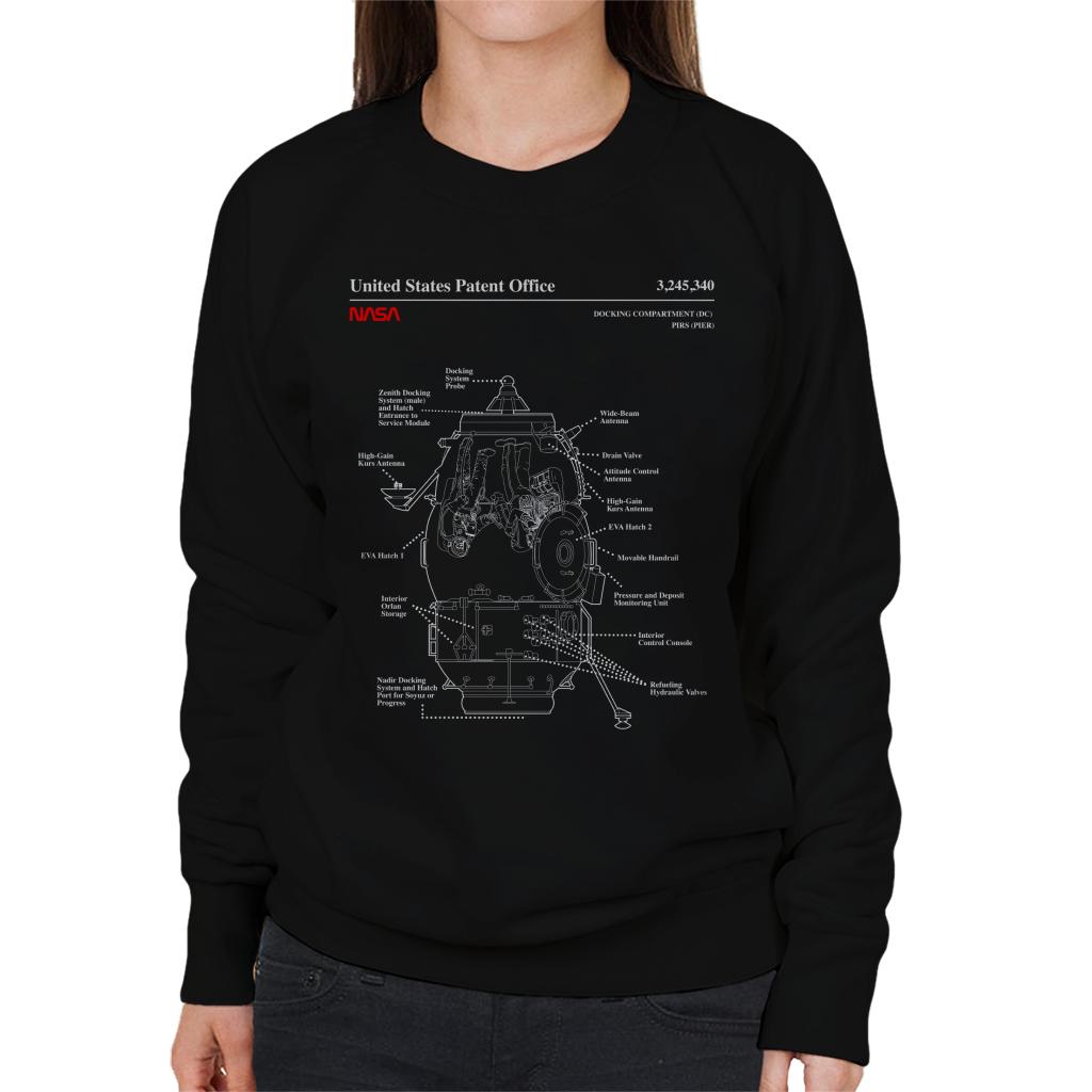 NASA Russian Docking Compartment Blueprint Women's Sweatshirt-ALL + EVERY