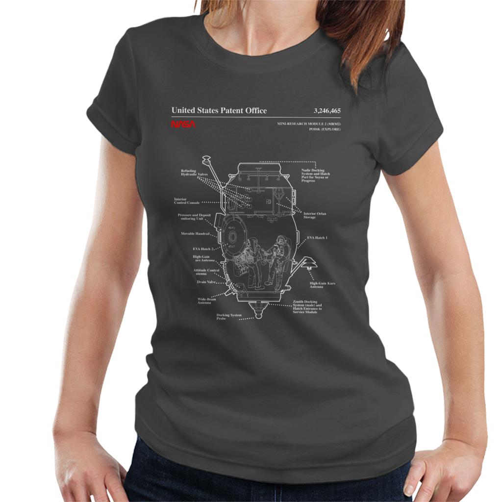 NASA Russian Mini Research Module 2 Blueprint Women's T-Shirt-ALL + EVERY