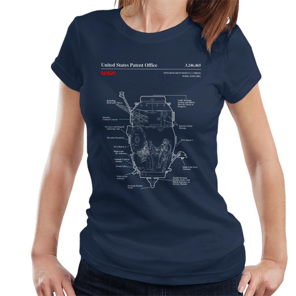 NASA Russian Mini Research Module 2 Blueprint Women's T-Shirt-ALL + EVERY