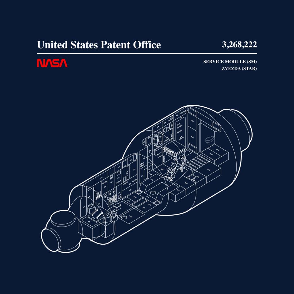 NASA Russian Service Module Blueprint Kids Sweatshirt-ALL + EVERY