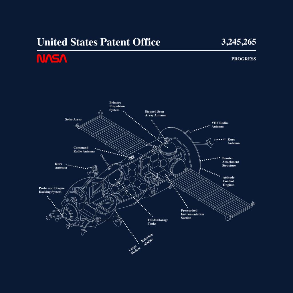 NASA Progress Russian Resupply Vehicle Blueprint Kids Sweatshirt-ALL + EVERY