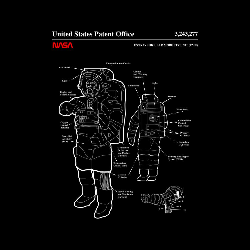 NASA EMU Spacesuit Blueprint Kids T-Shirt-ALL + EVERY
