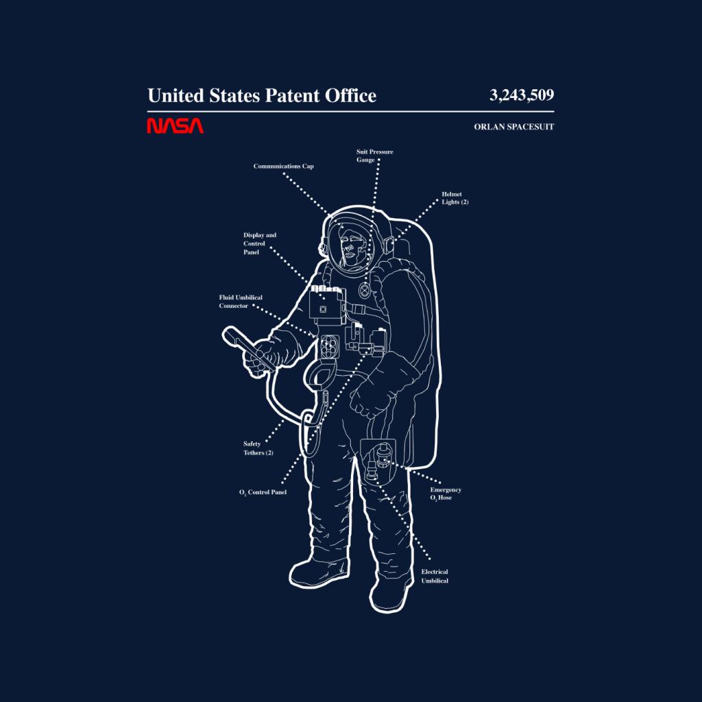 NASA Orlan Spacesuit Blueprint Kids Hooded Sweatshirt-ALL + EVERY