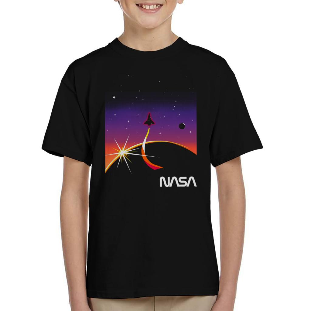 NASA Galactic Take Off Kids T-Shirt-ALL + EVERY