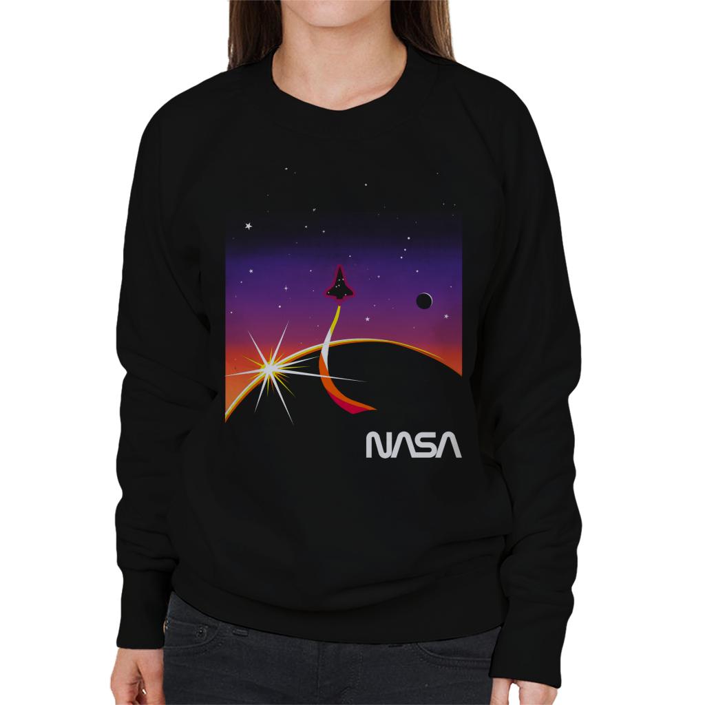 NASA Galactic Take Off Women's Sweatshirt-ALL + EVERY