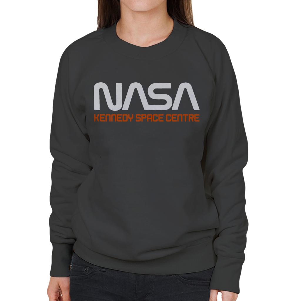 NASA Kennedy Space Centre Rocket Text Women's Sweatshirt-ALL + EVERY