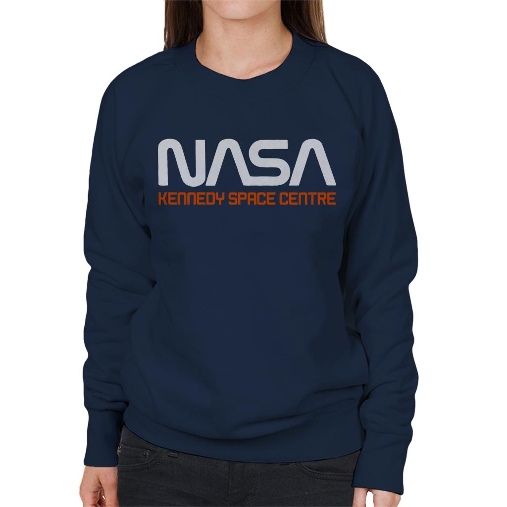 NASA Kennedy Space Centre Rocket Text Women's Sweatshirt-ALL + EVERY