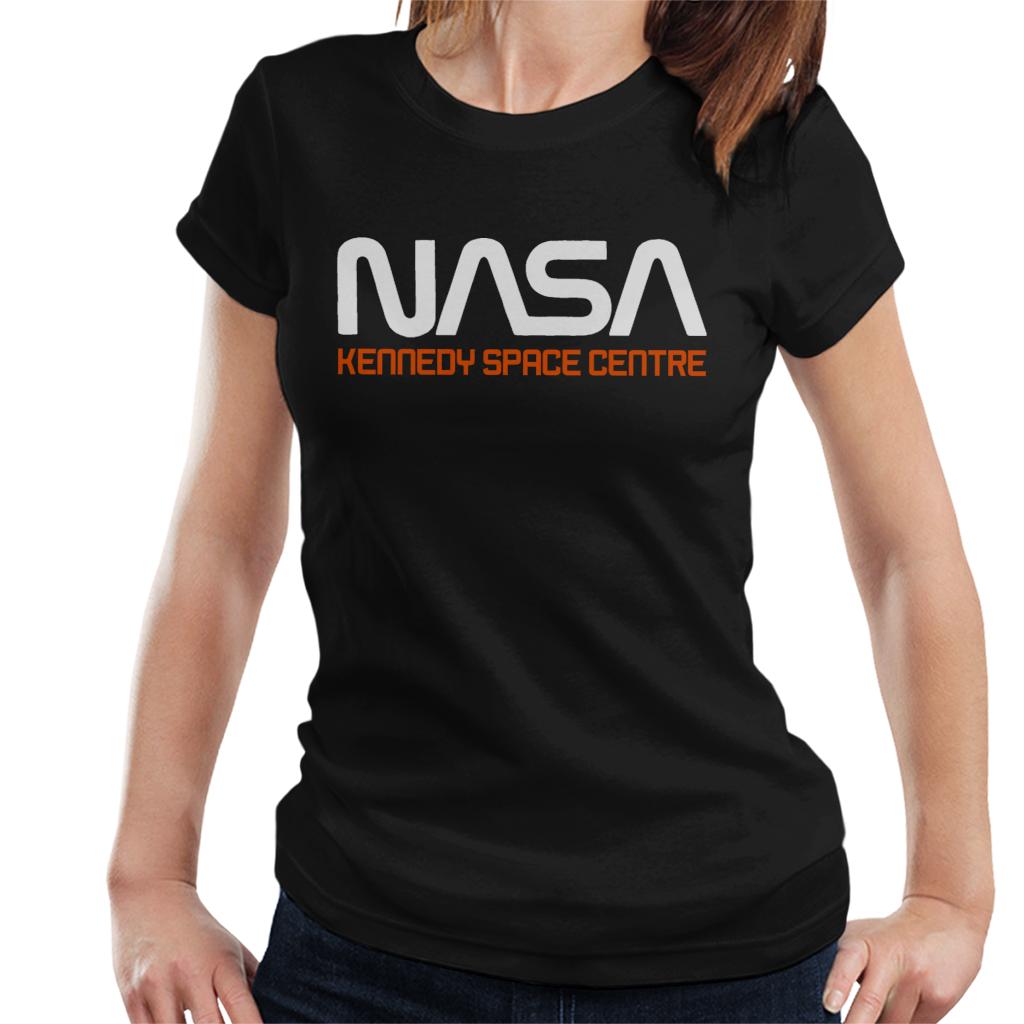 NASA Kennedy Space Centre Rocket Text Women's T-Shirt-ALL + EVERY