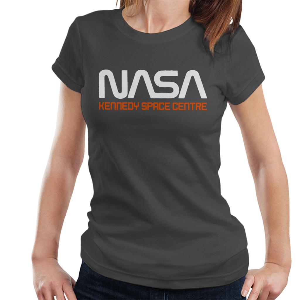 NASA Kennedy Space Centre Rocket Text Women's T-Shirt-ALL + EVERY