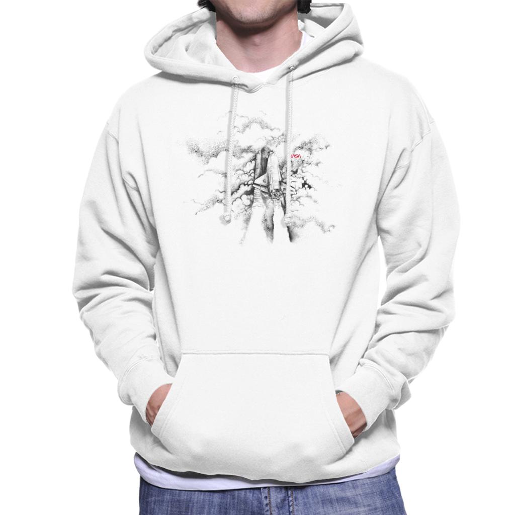 NASA Launch Beyond The Clouds Men's Hooded Sweatshirt-ALL + EVERY