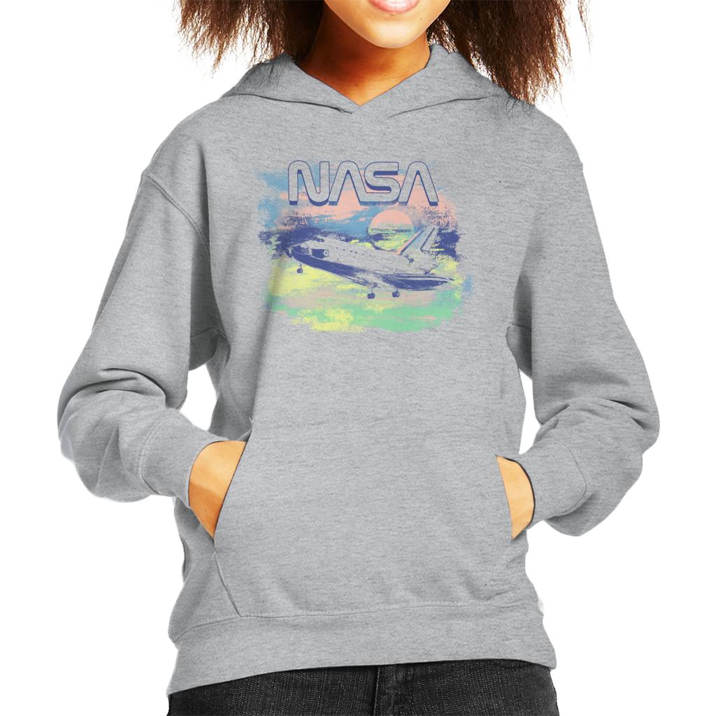 NASA Painted Take Off Kids Hooded Sweatshirt-ALL + EVERY