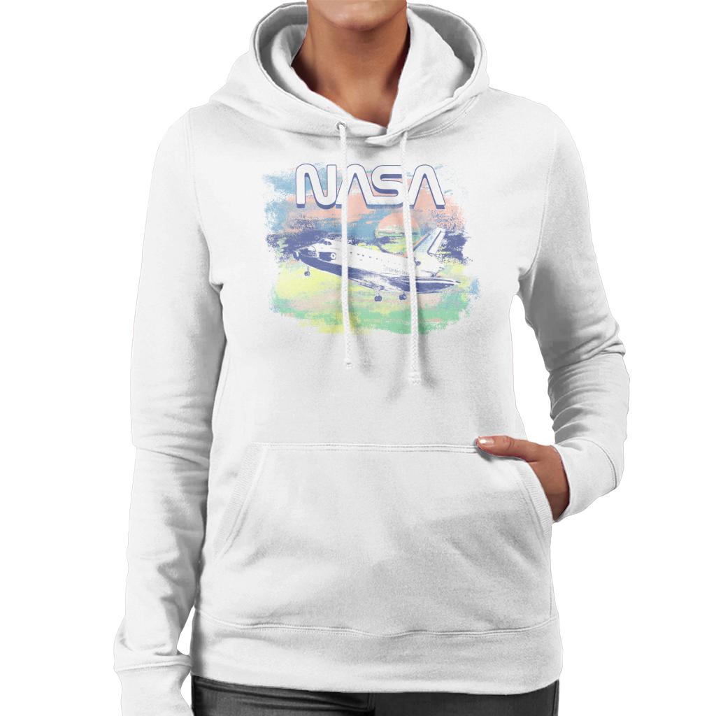 NASA Painted Take Off Women's Hooded Sweatshirt-ALL + EVERY