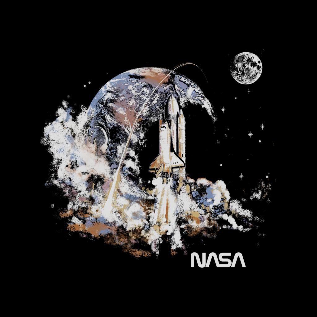 NASA Take Off Earth Montage Men's T-Shirt-ALL + EVERY