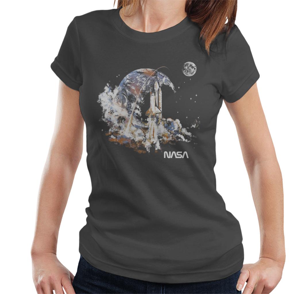 NASA Take Off Earth Montage Women's T-Shirt-ALL + EVERY