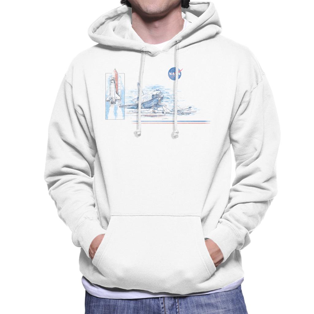 NASA Liftoff From Space Centre Men's Hooded Sweatshirt-ALL + EVERY