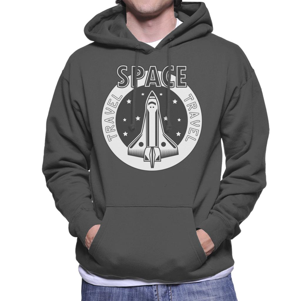 NASA Space Travel Rocket Men's Hooded Sweatshirt-ALL + EVERY