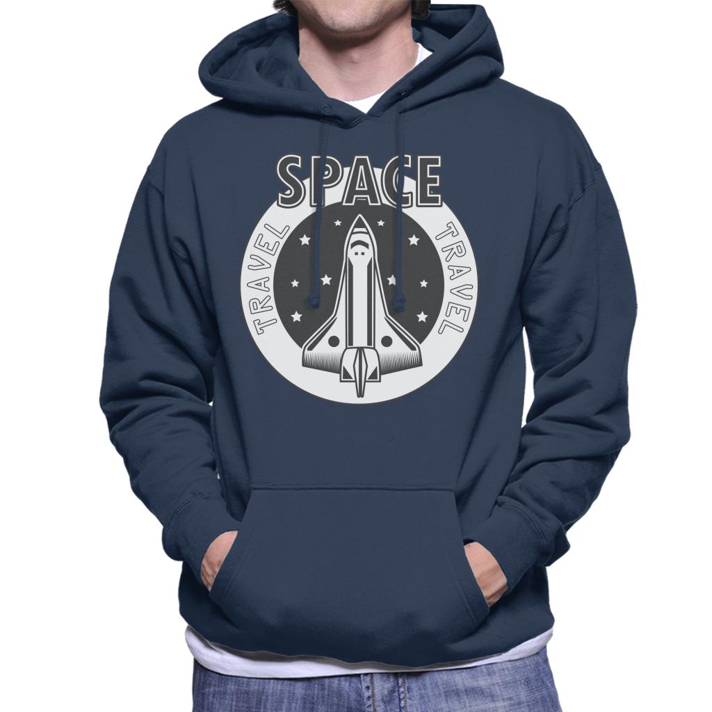 NASA Space Travel Rocket Men's Hooded Sweatshirt-ALL + EVERY