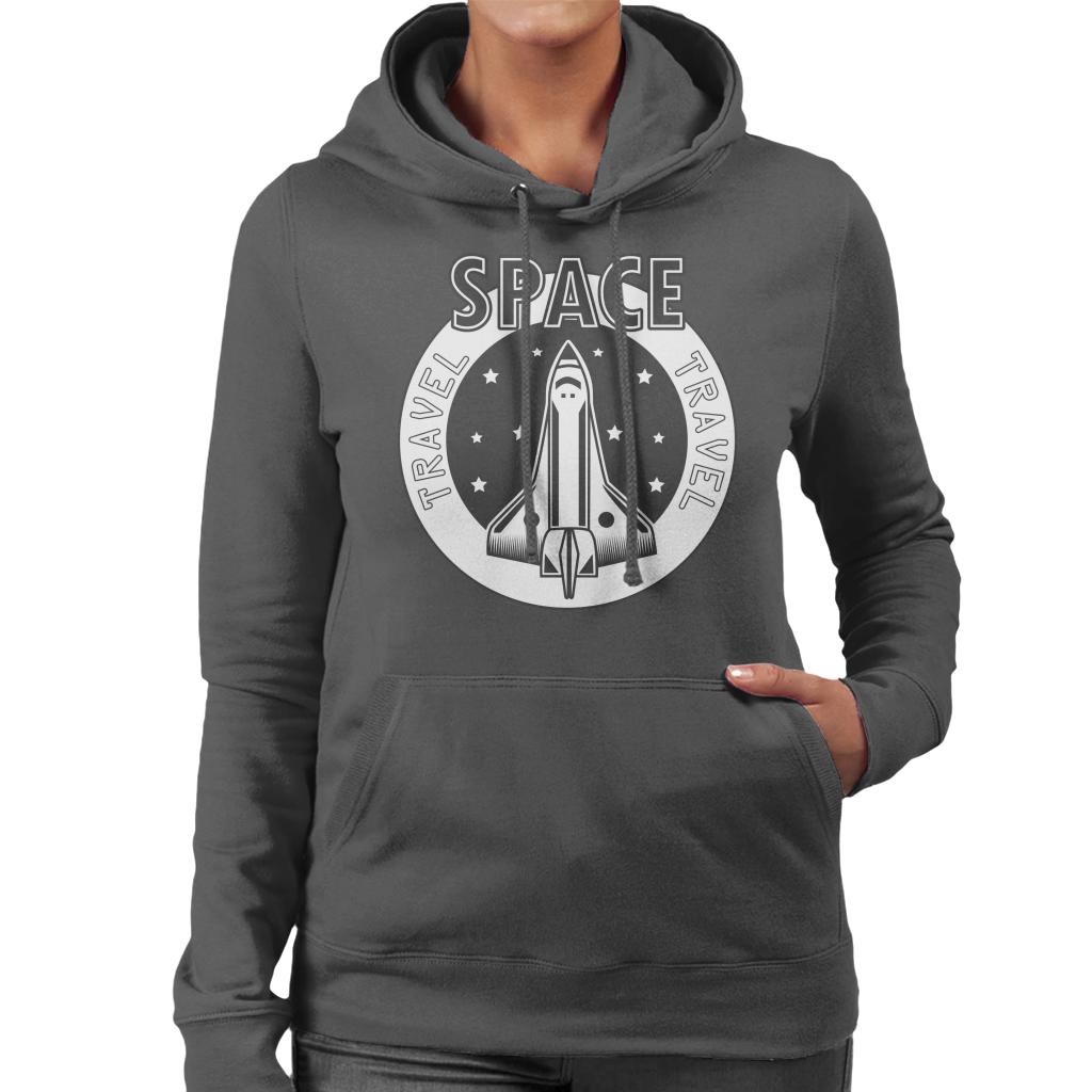 NASA Space Travel Rocket Women's Hooded Sweatshirt-ALL + EVERY