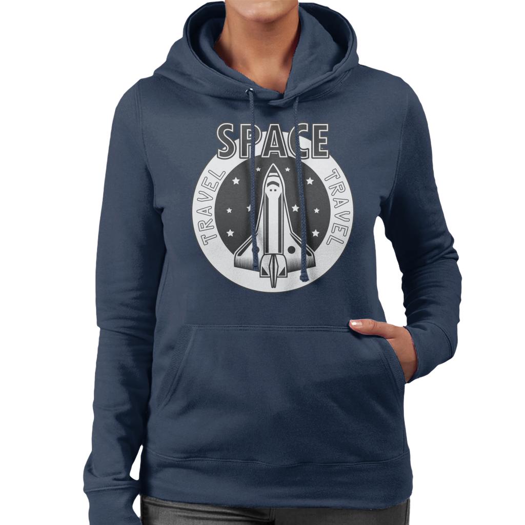 NASA Space Travel Rocket Women's Hooded Sweatshirt-ALL + EVERY