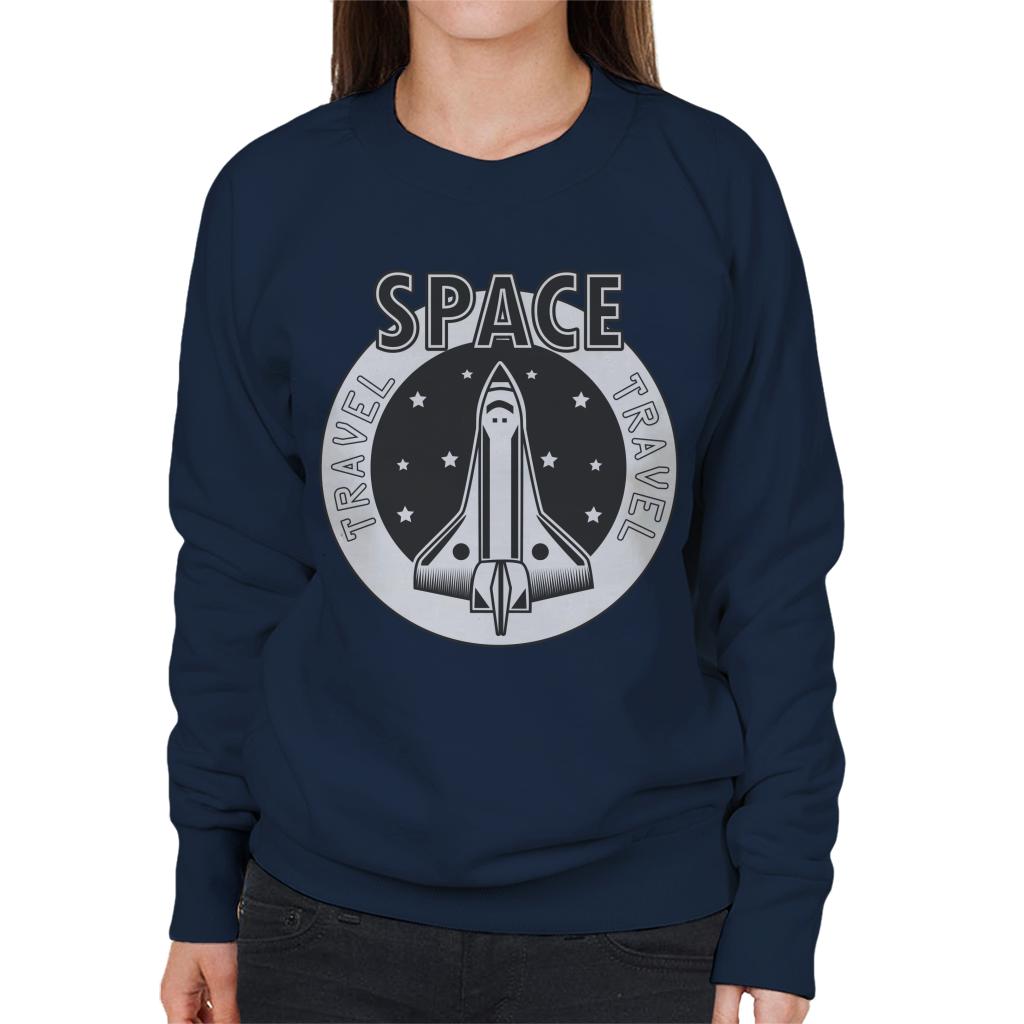 NASA Space Travel Rocket Women's Sweatshirt-ALL + EVERY