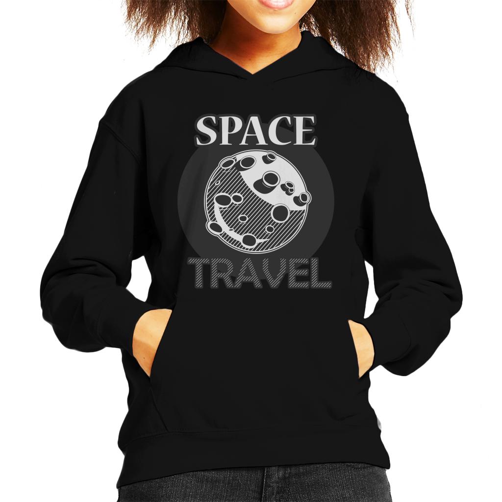 NASA Space Travel To The Moon Kid's Hooded Sweatshirt-ALL + EVERY